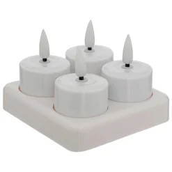 4 bougies LED 