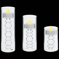 3 bougies LED
