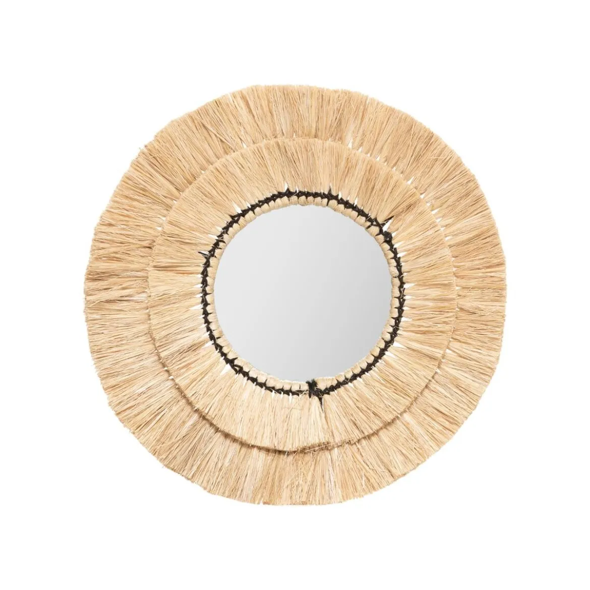 3 miroirs "Alba", Raphia