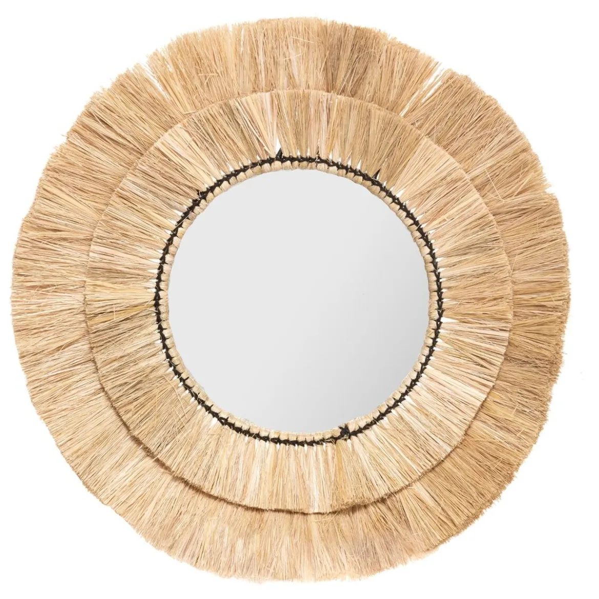 3 miroirs "Alba", Raphia