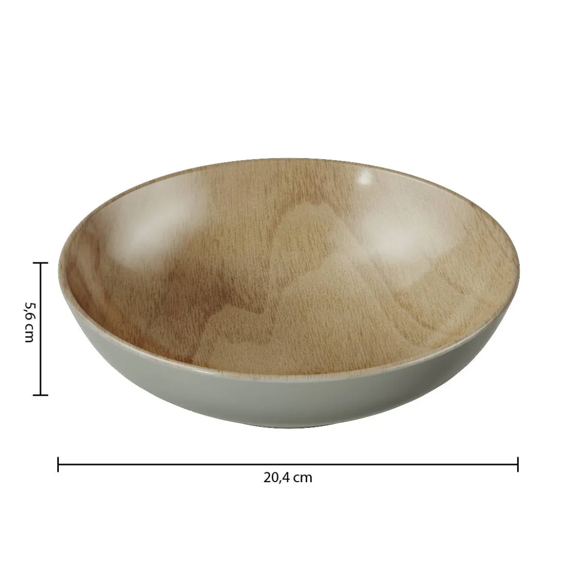 Assiette creuse "Bois Mood"