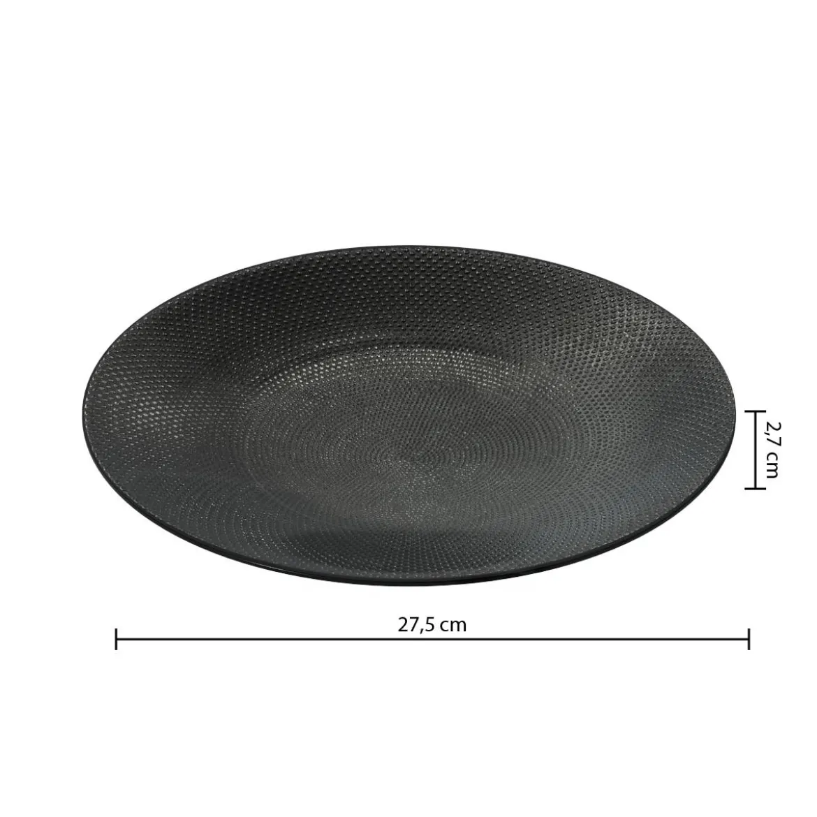 Assiette plate "Caviar"