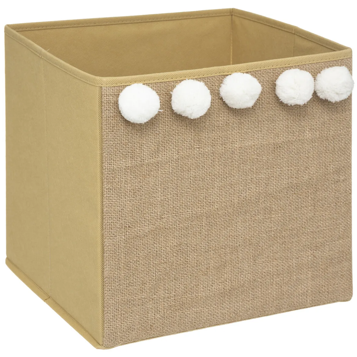 Bac de rangement enfant pompons