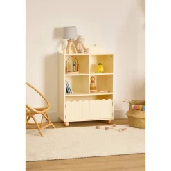 Bibliothèque enfant 2 portes 2 niveaux 