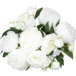 Bouquet 13 pivoines artificielles