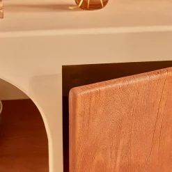 Buffet 1 porte 4 étagères