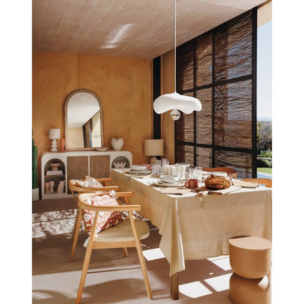 Buffet 2 portes 8 étagères "Sienna"
