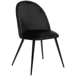 Chaise "Slano", pieds métal noir