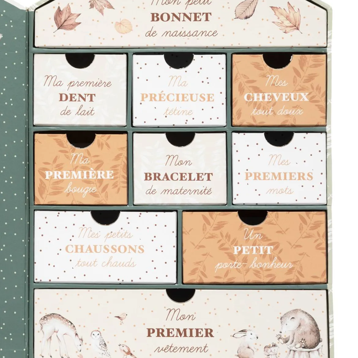 Coffret de naissance maison "Forêt"