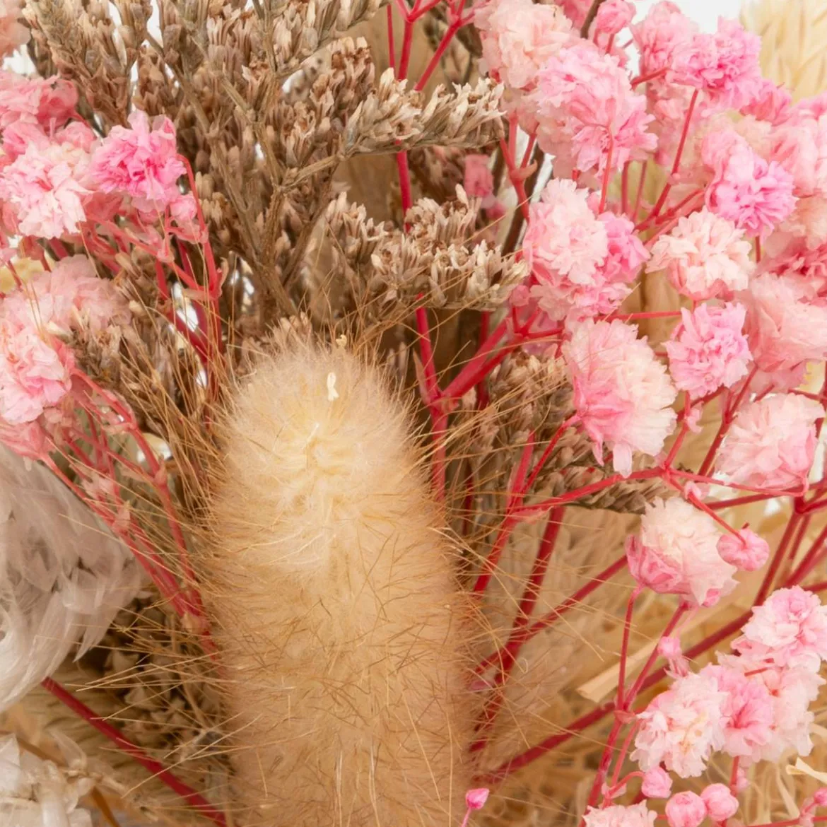 Composition boule fleurs séchées