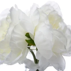 Composition de 3 pivoines articielles