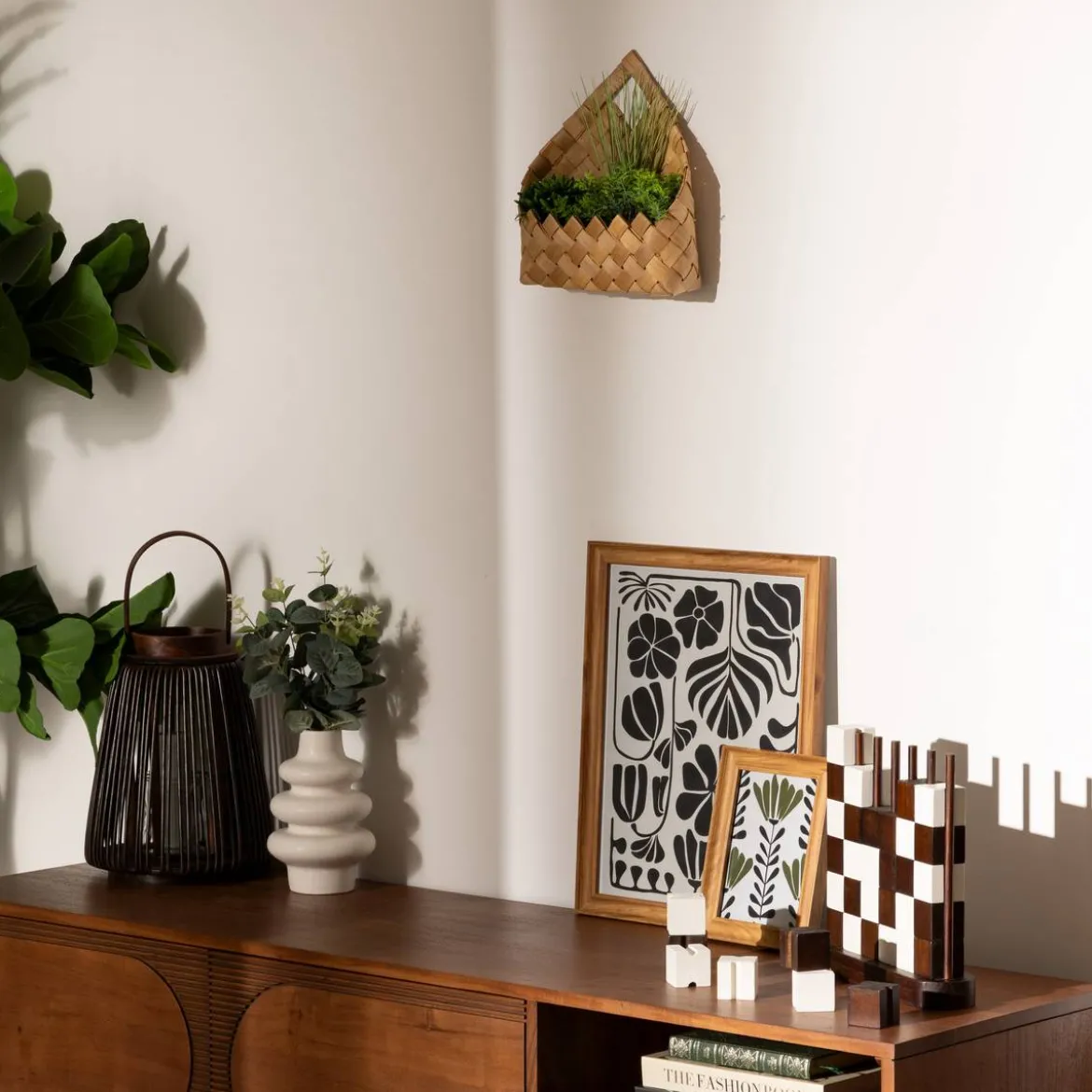 Composition Eucalyptus avec vase "Suza"