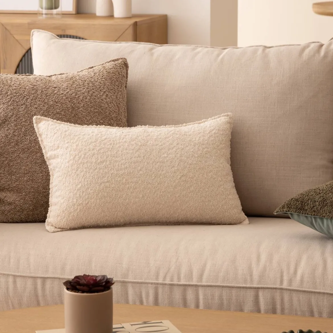 Coussin bouclette "Soana"