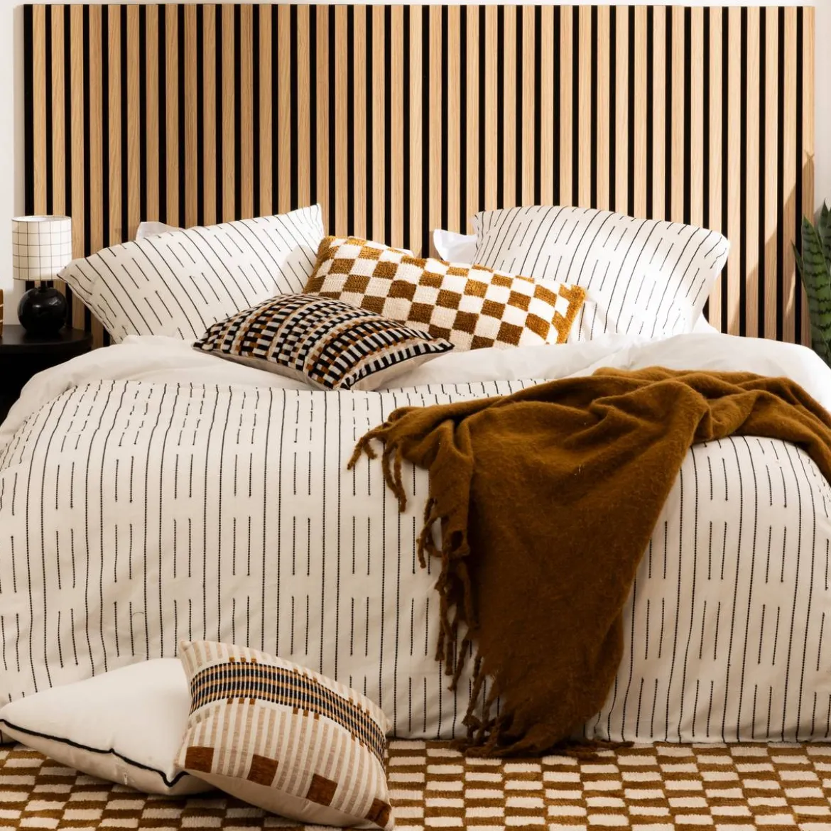 Coussin damier "Itha"