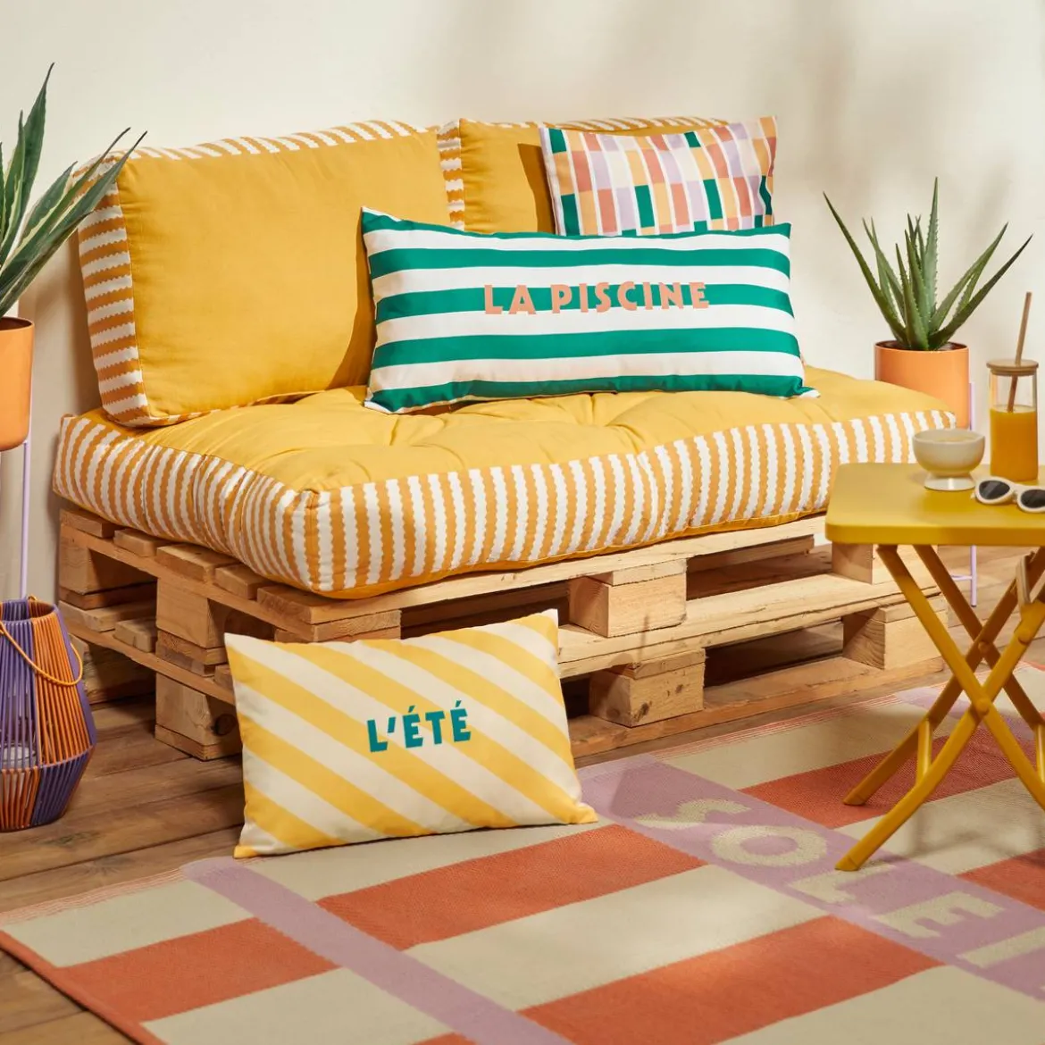 Coussin d'extérieur carré "Poolside"