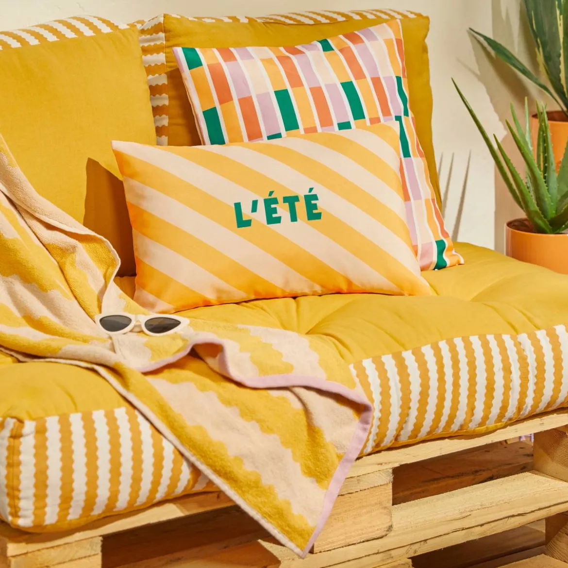 Coussin d'extérieur carré "Poolside"