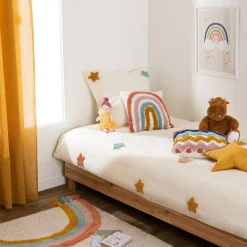 Coussin enfant "Arc-en-ciel", coton