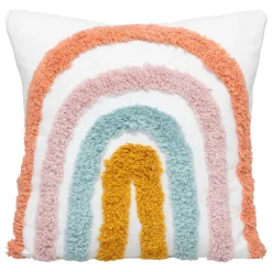 Coussin enfant "Arc-en-ciel", coton