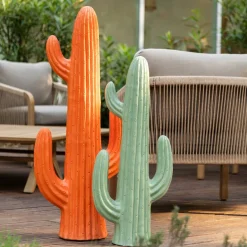 Déco à poser d'extérieur cactus 