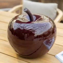 Déco à poser d'extérieur pomme  "Glossy"