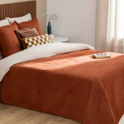 Dessus de lit et 2 taies d'oreiller 