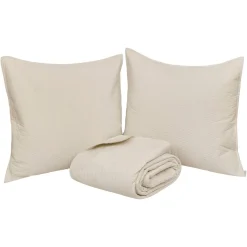 Dessus de lit et 2 taies d'oreiller 