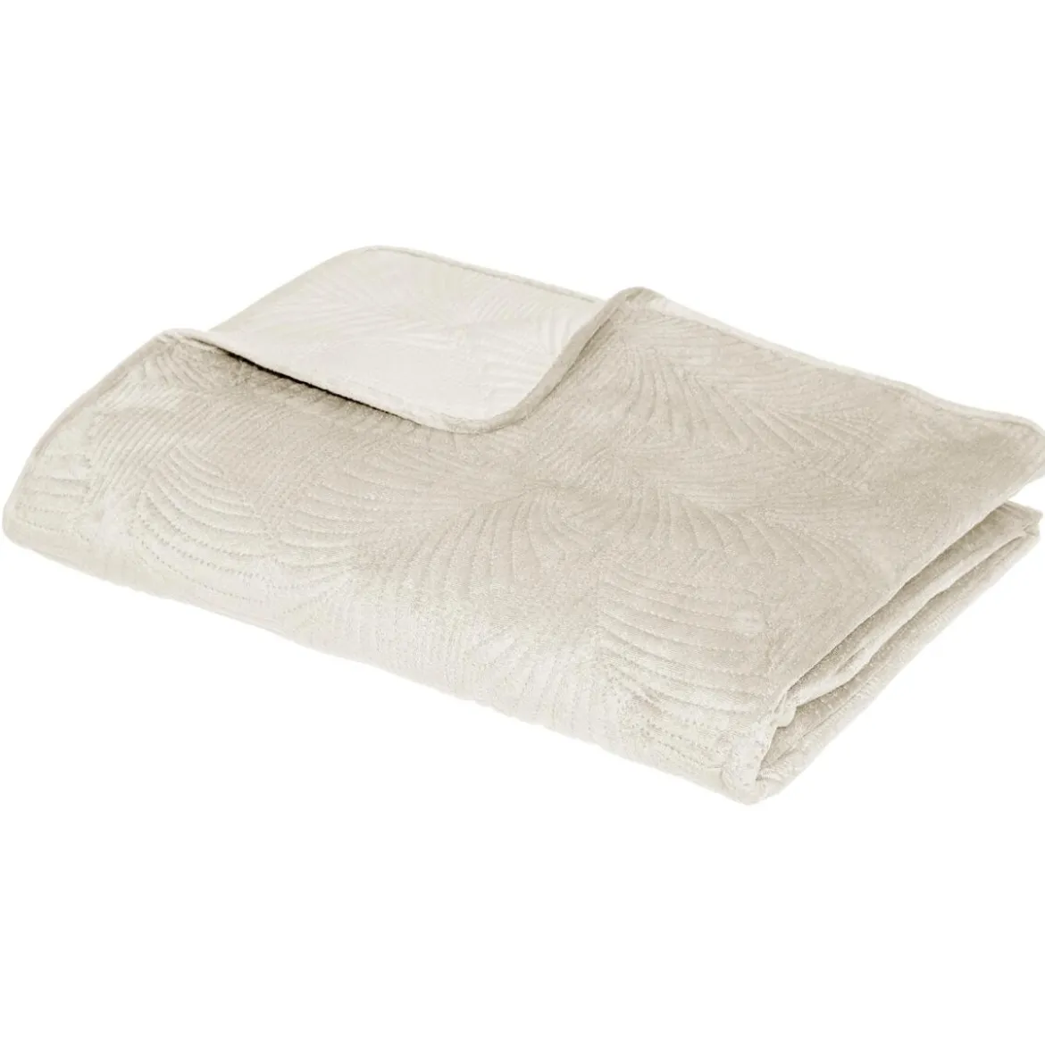 Dessus de lit "Feuille", velours