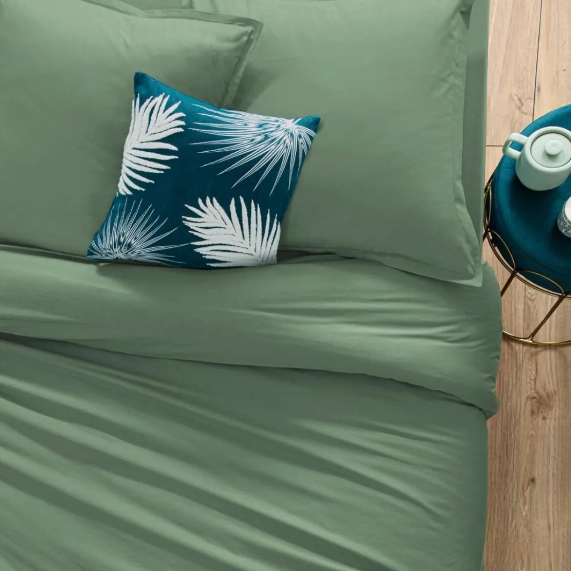 Drap plat en coton