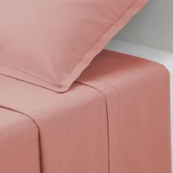 Drap plat en coton