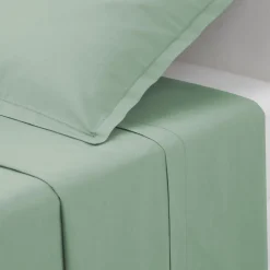 Drap plat en coton