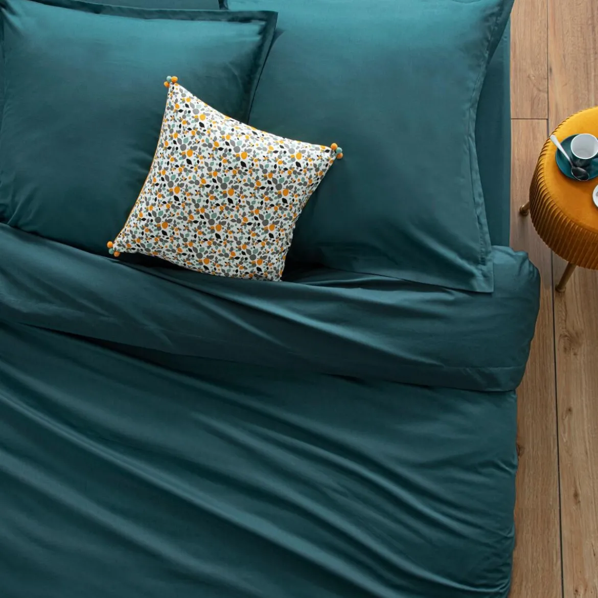 Drap plat en coton