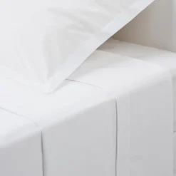 Drap plat en coton