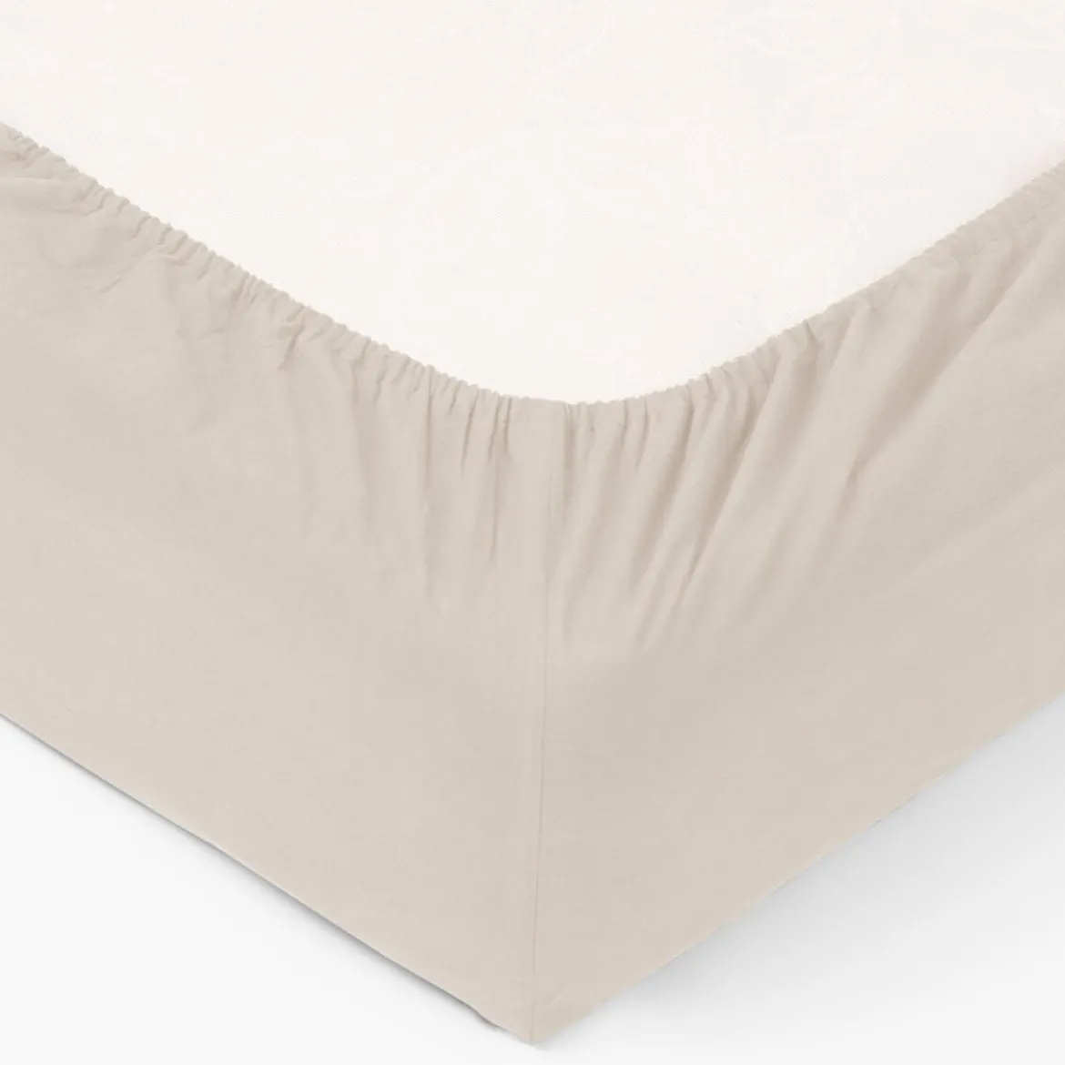 Drap-housse, coton lavé
