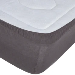 Drap-housse "Linah", lin lavé