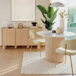 Ensemble table à manger "Homelya" + 4 chaises "Alba"