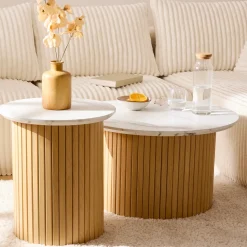 Ensemble table basse et table d'appoint 