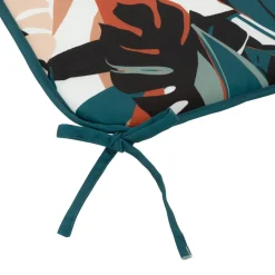 Galette de chaise carrée DEYO motif Feuilles