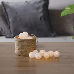 Guirlande LED 16 boules, pile
