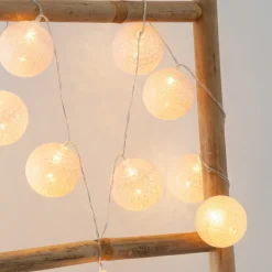 Guirlande LED 10 boules, pile