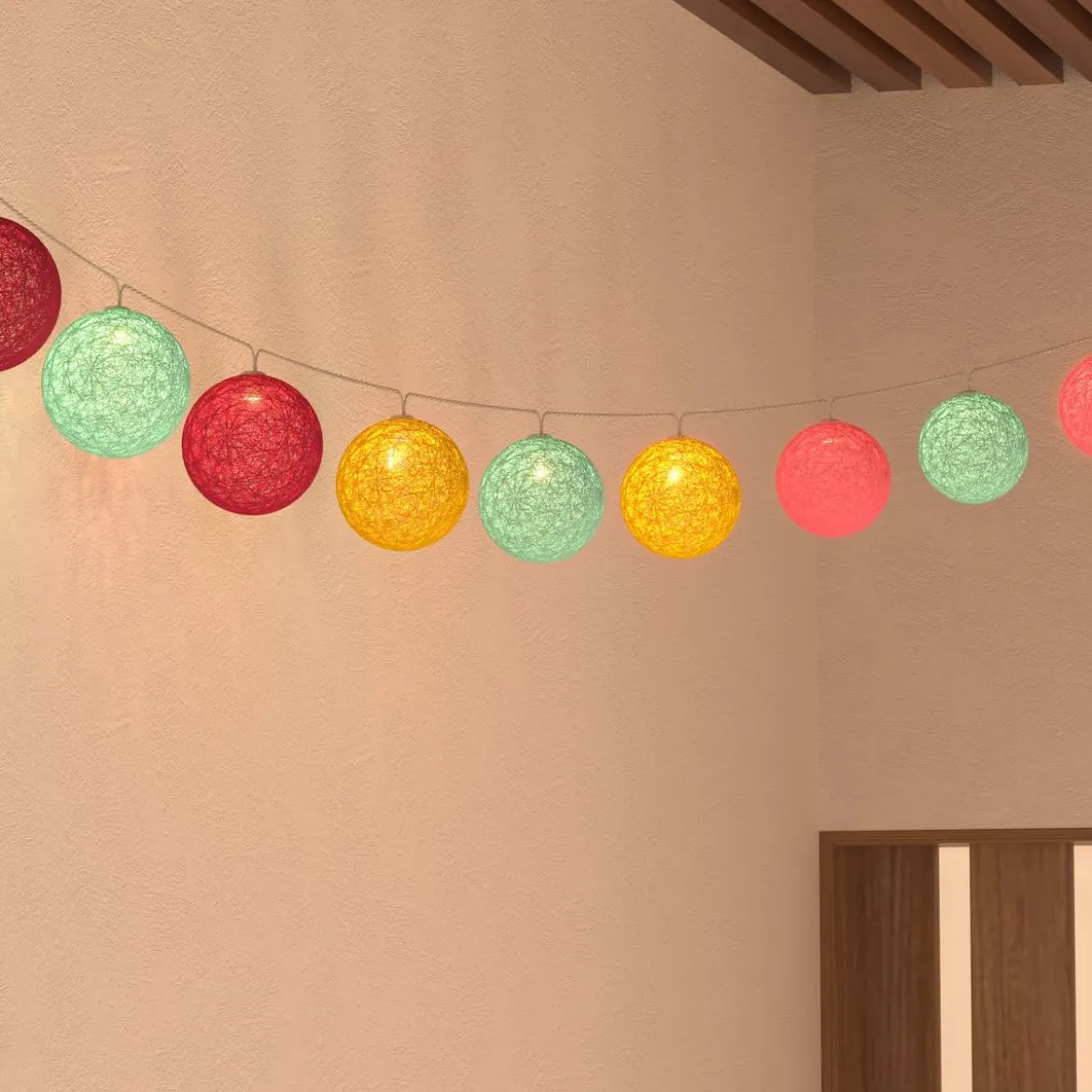 Guirlande lumineuse d'extérieur solaire