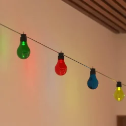Guirlande lumineuse d'extérieur solaire Multicolore