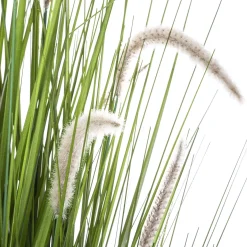 Herbe artificielle en pot