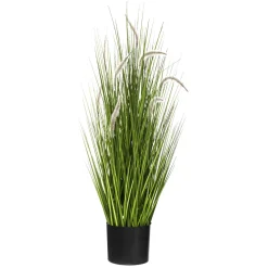 Herbe artificielle en pot