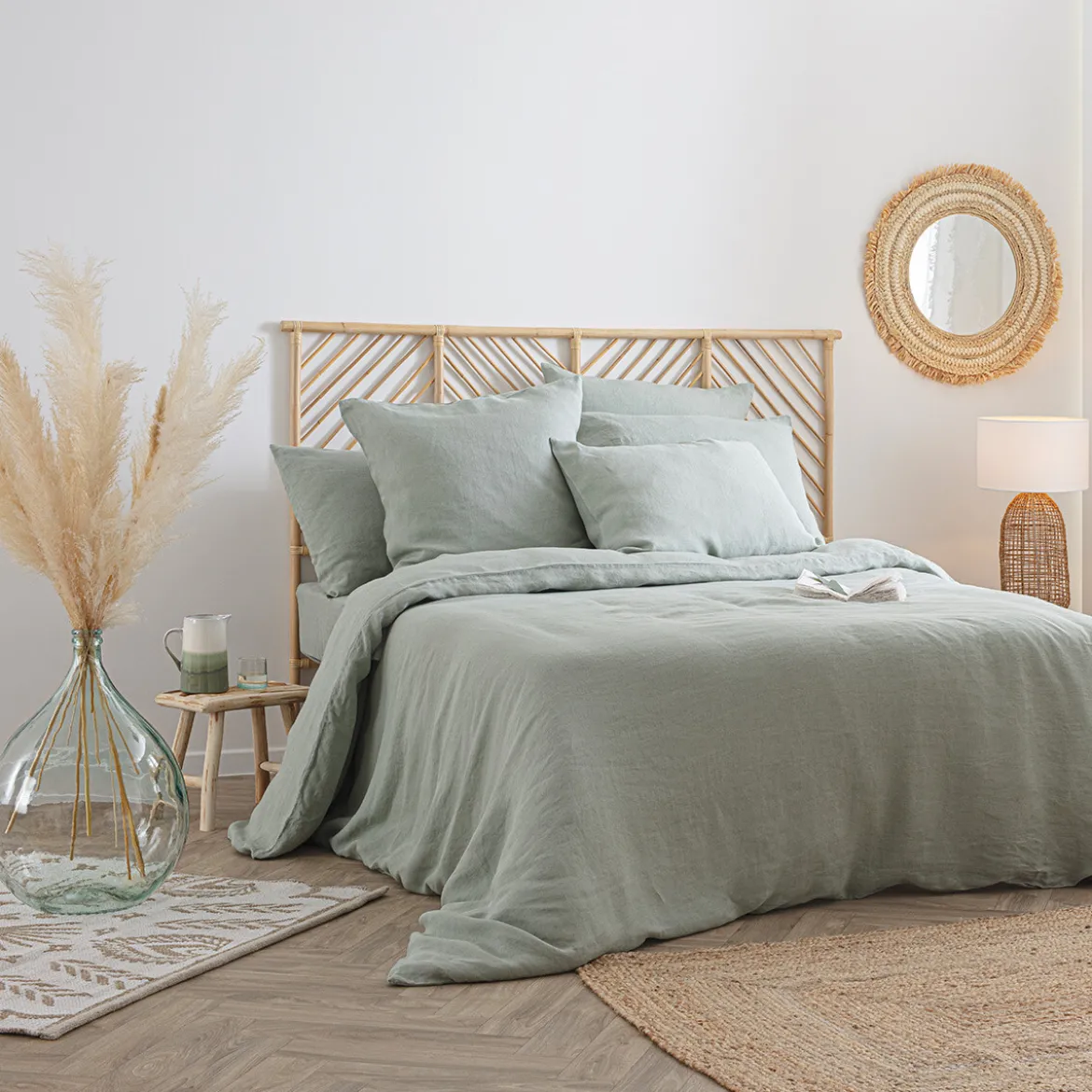 Housse de couette "Linah", lin lavé
