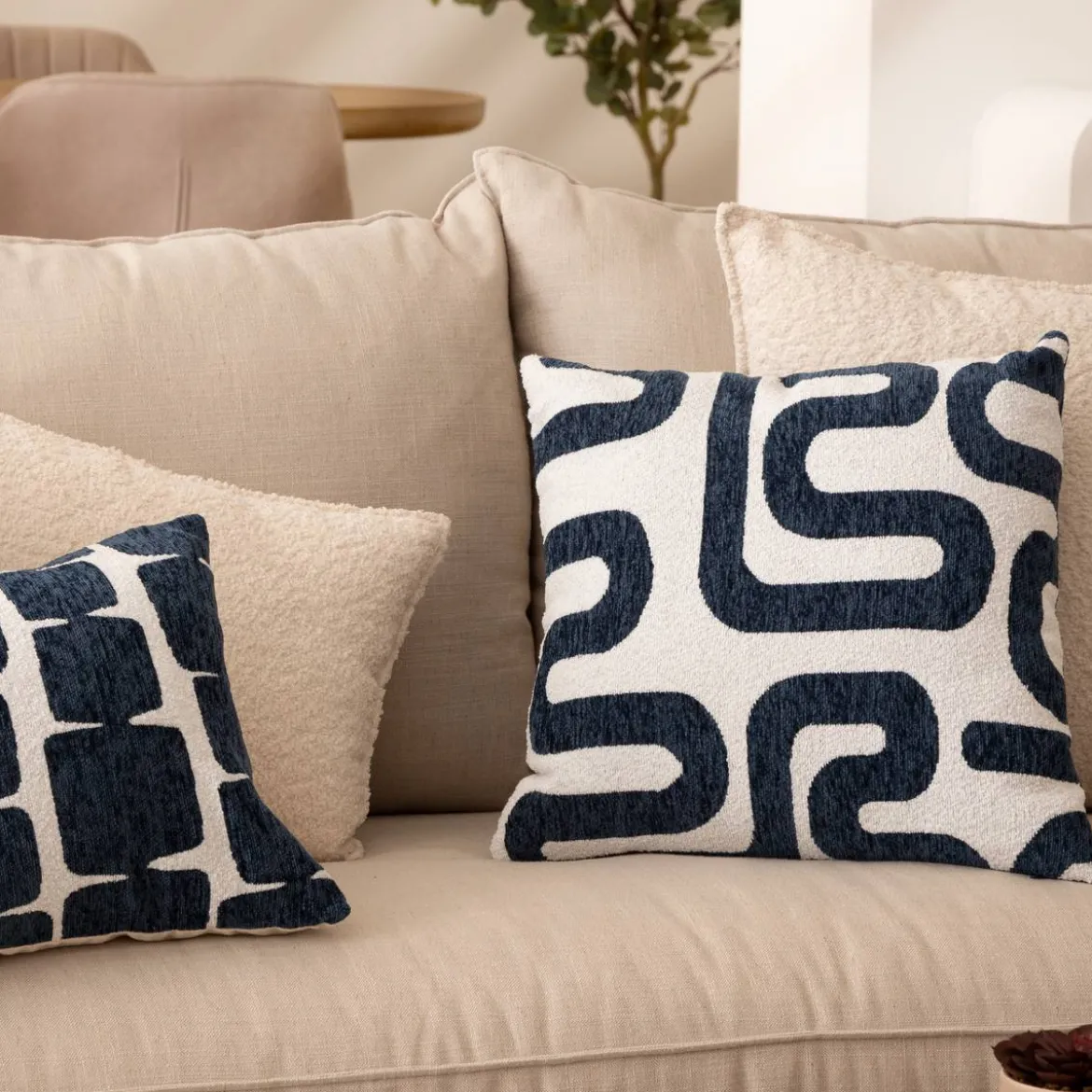 Housse de coussin "Jeni", chenille