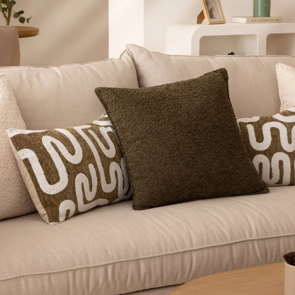Housse de coussin "Jeni", chenille