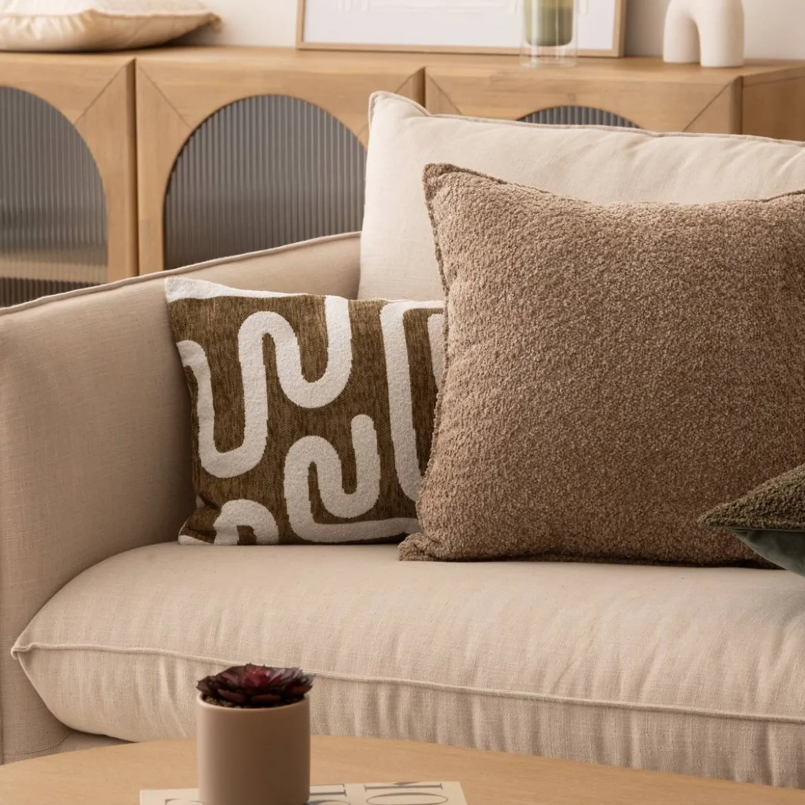 Housse de coussin "Jeni", chenille