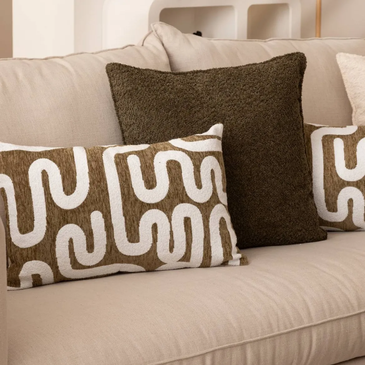 Housse de coussin "Jeni", chenille