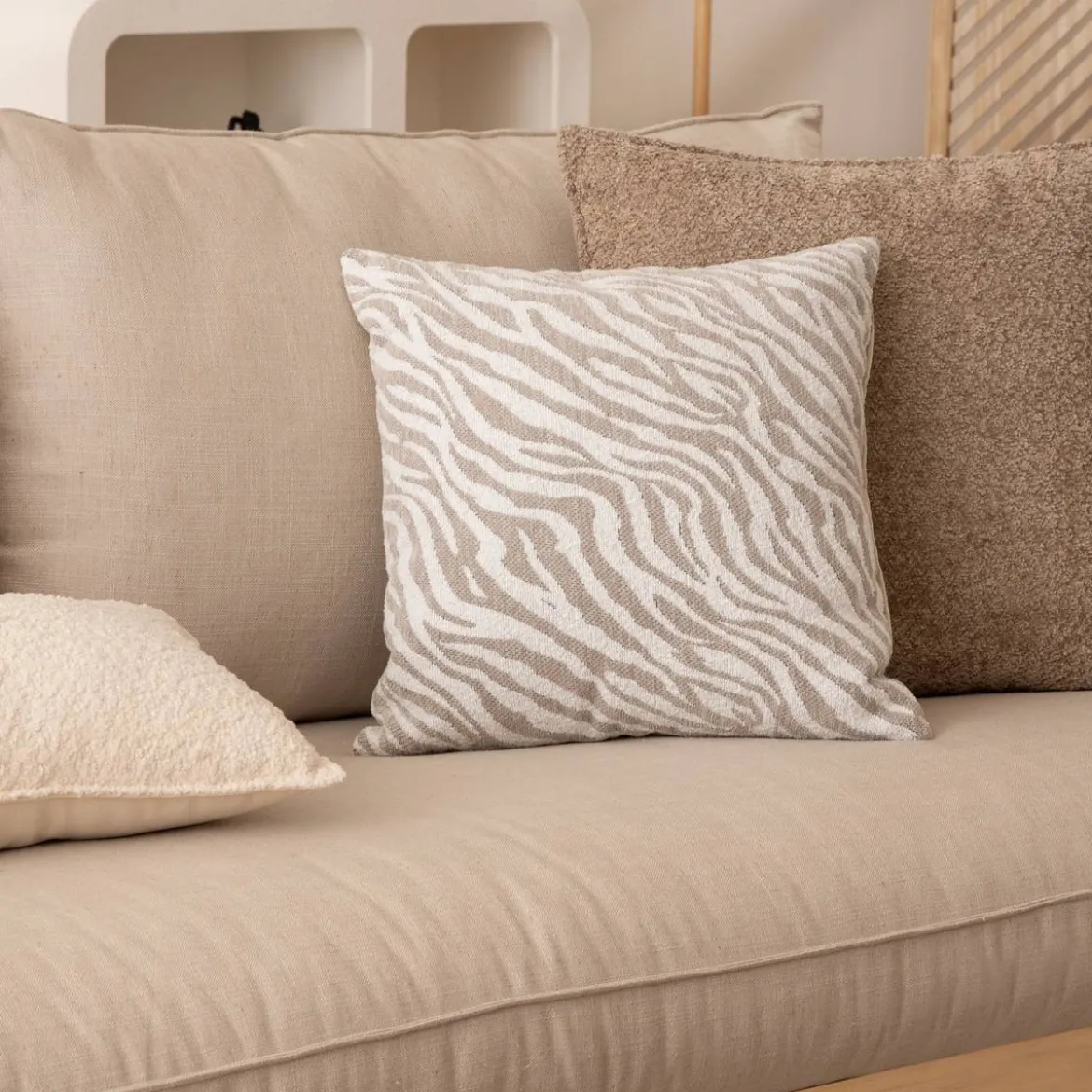 Housse de coussin "Jeni", chenille