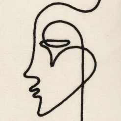 Housse de coussin "Visage"